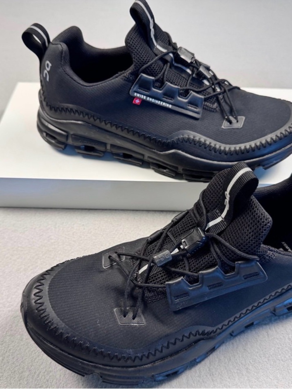 On Cloudnova Waterproof Women's Athletic Shoes in Black